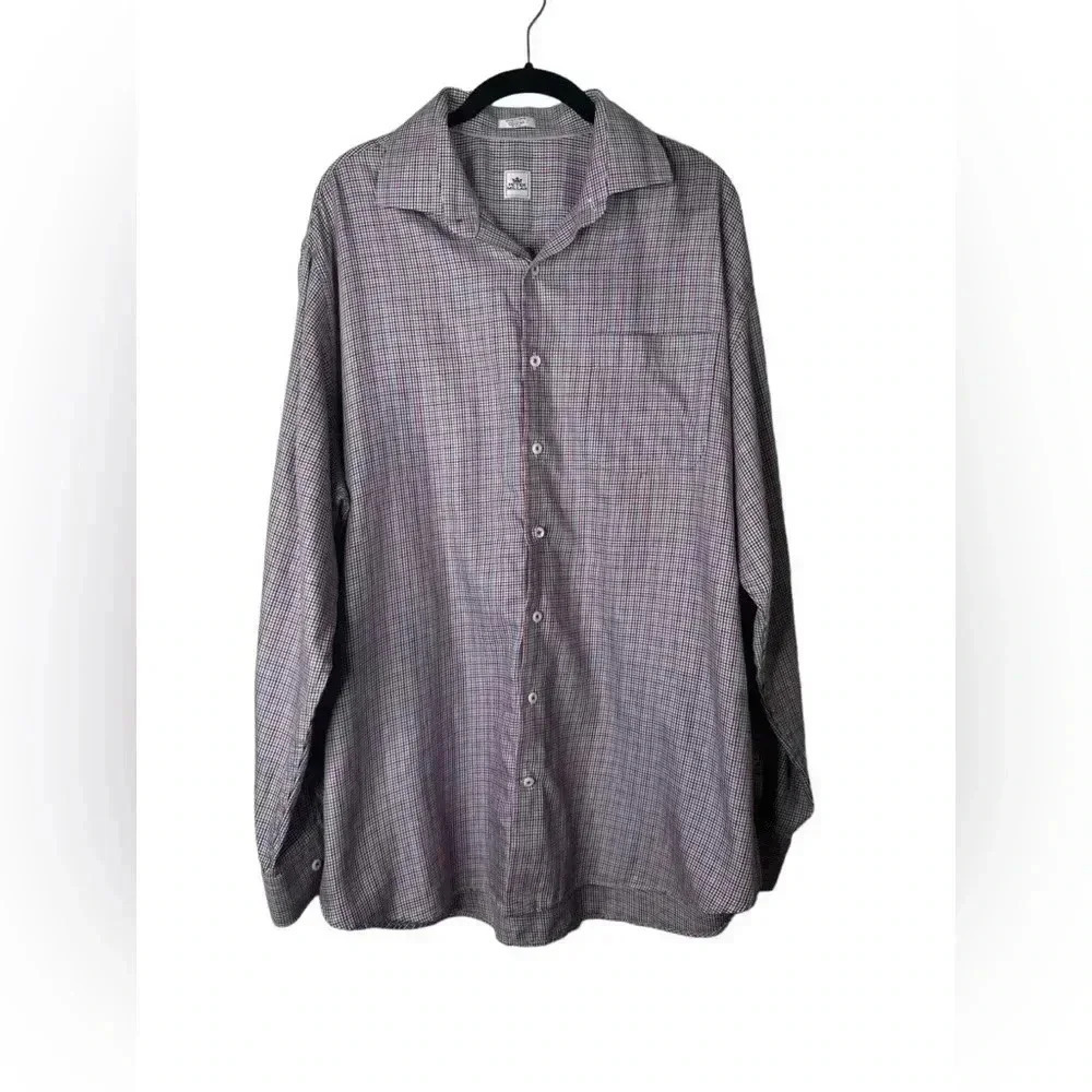Peter Millar Long Sleeve Button Up Shirt Size X Large